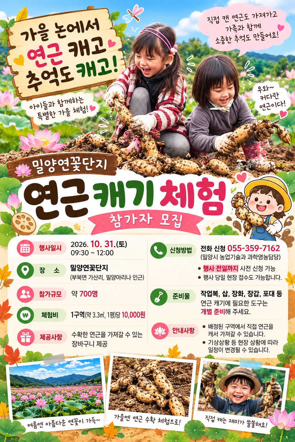 가을 연근 캐기 체험 축제.jpg